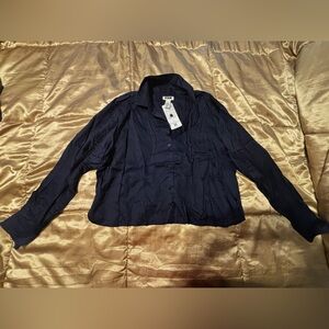 🐸 Victoria's Secret Pink Navy long sleeve top